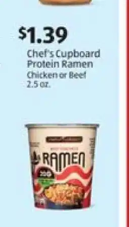 Aldi Chef's Cupboard Protein Ramen offer