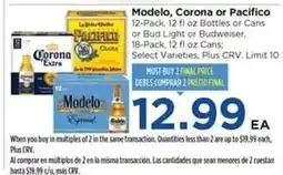 Food 4 Less Modelo, Corona or Pacifico offer