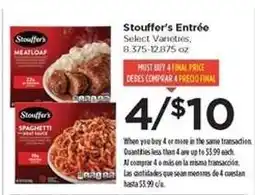 Food 4 Less Stouffer's Entrée offer