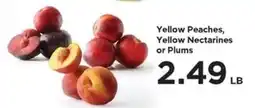 Food 4 Less Yellow Peaches, Yellow Nectarines or Plums offer