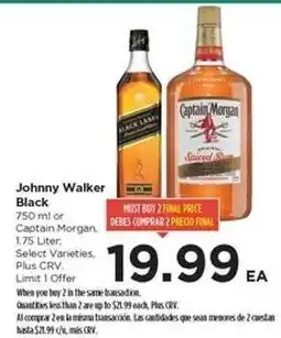 Food 4 Less Johnny Walker Black or Captain Morgan offer