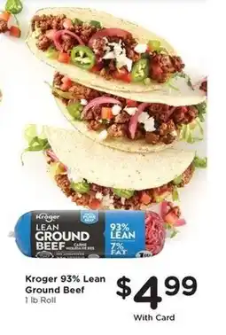 Kroger Kroger 93% Lean Ground Beef offer