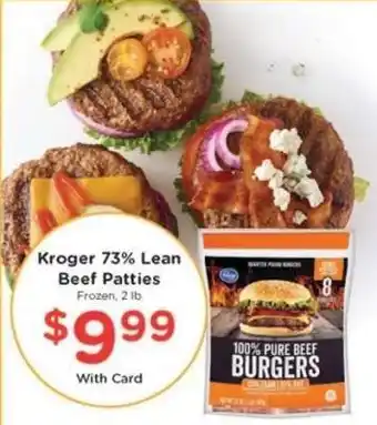 Kroger Kroger 73% Lean Beef Patties offer