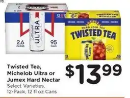 Kroger Twisted Tea, Michelob Ultra or Jumex Hard Nectar offer