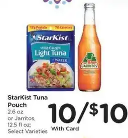 Kroger StarKist Tuna Pouch or Jarritos offer