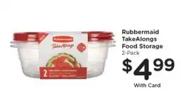 Kroger Rubbermaid TakeAlongs Food Storage offer