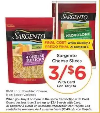 Kroger Sargento Cheese Slices offer