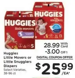 Kroger Huggies Little Movers or Little Snugglers Diapers offer