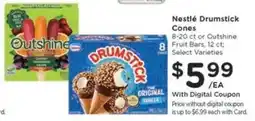 Kroger Nestlé Drumstick Cones or Outshine Fruit Bars offer
