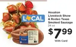 Kroger Houston Livestock Show & Rodeo Texas Smoked Sausage offer