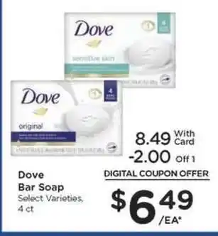 Kroger Dove Bar Soap offer