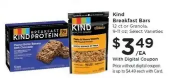 Kroger Kind Breakfast Bars offer