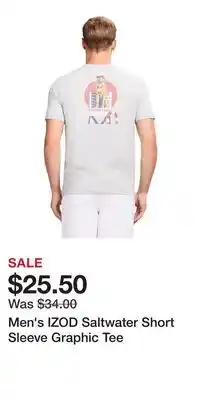 Kohl's Men's IZOD Saltwater Short Sleeve Graphic Tee offer