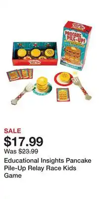 Kohl's Educational Insights Pancake Pile-Up Relay Race Kids Game offer