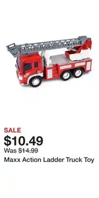 Kohl's Maxx Action Ladder Truck Toy offer