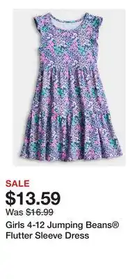 Kohl's Girls 4-12 Jumping Beans Flutter Sleeve Dress offer