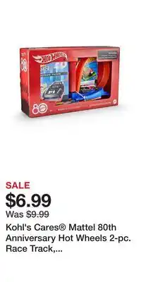 Kohl's Kohl's Cares Mattel 80th Anniversary Hot Wheels 2-pc. Race Track, Vehicle & Book Bundle offer