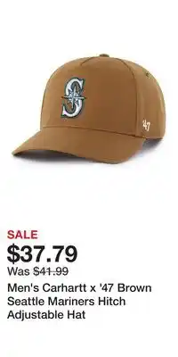 Kohl's Men's Carhartt x '47 Brown Seattle Mariners Hitch Adjustable Hat offer