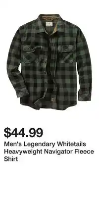 Kohl's Men's Legendary Whitetails Heavyweight Navigator Fleece Shirt offer