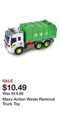 Kohl's Maxx Action Waste Removal Truck Toy offer