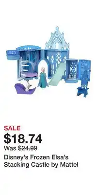 Kohl's Disney's Frozen Elsa's Stacking Castle by Mattel offer