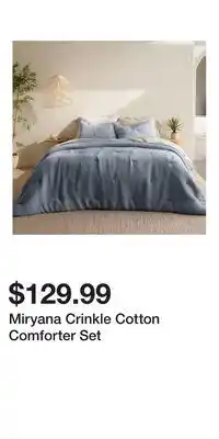 Kohl's Miryana Crinkle Cotton Comforter Set offer