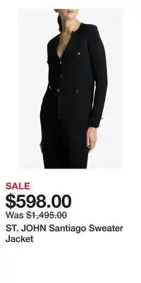 Nordstrom ST. JOHN Santiago Sweater Jacket offer