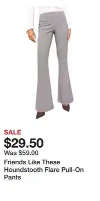 Nordstrom Friends Like These Houndstooth Flare Pull-On Pants offer