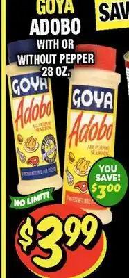 Western Beef GOYA ADODO WITH OR WITHOUT PEPPER offer