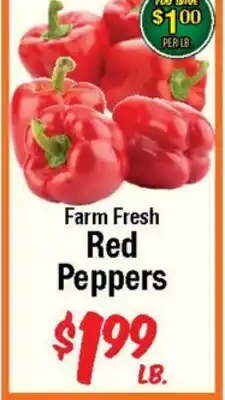 Western Beef Farm Fresh Red Peppers offer