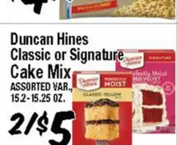 Western Beef Duncan Hines Classic or Signature Cake Mix offer