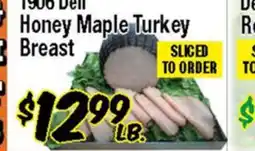 Western Beef 1906 Deli Honey Maple Turkey Breast offer