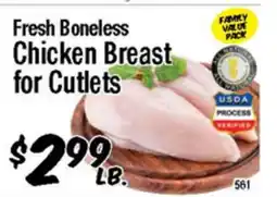 Western Beef Fresh Boneless Chicken Breast for Cutlets offer