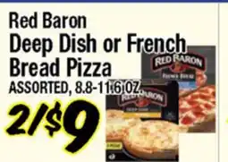 Western Beef Red Baron Deep Dish or French Bread Pizza offer