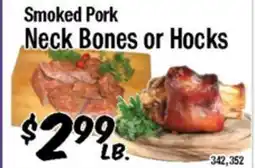 Western Beef Smoked Pork Neck Bones or Hocks offer