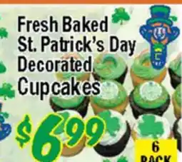 Western Beef Fresh Baked St. Patrick's Day Decorated Cupcakes offer