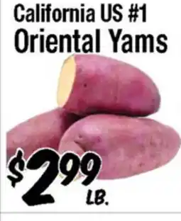 Western Beef California US #1 Oriental Yams offer