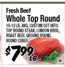 Western Beef Fresh Beef Whole Top Round offer