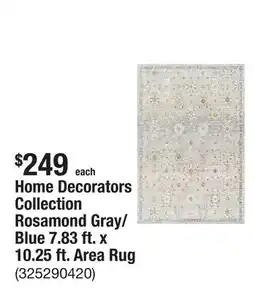 The Home Depot Home Decorators Collection Rosamond Gray/Blue 7.83 ft. x 10.25 ft. Area Rug offer