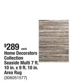 The Home Depot Home Decorators Collection Seaside Multi 7 ft. 10 in. x 9 ft. 10 in. Area Rug offer