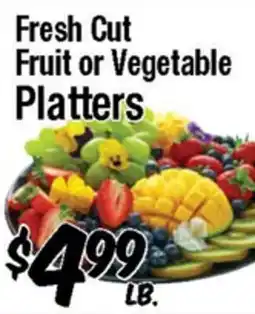 Western Beef Fresh Cut Fruit or Vegetable Platters offer