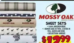Ollie's MOSSY OAK SHEET SETS offer