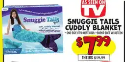Ollie's SNUGGIE TAILS CUDDLY BLANKET offer