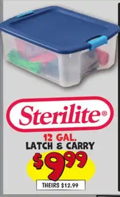 Ollie's Sterilite 12 GAL. LATCH & CARRY offer