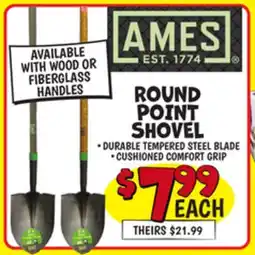 Ollie's AMES ROUND POINT SHOVEL offer