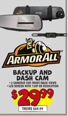 Ollie's ARMOR ALL BACKUP AND DASH CAM offer