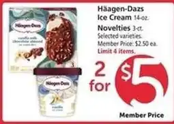 Safeway Häagen Dazs Ice Cream offer