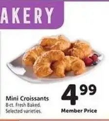 Safeway Mini Croissants offer