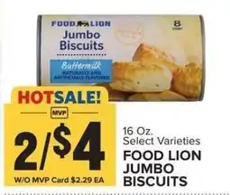 Food Lion FOOD LION JUMBO BISCUITS offer