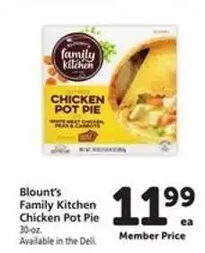 Safeway BLOUNT'S FAMILY KITCHEN CHICKEN POT PIE offer